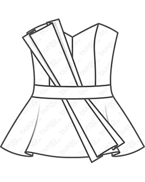 Bustier en Coton n°110 | Burda Style 6/21