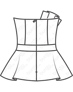 Bustier en Coton n°110 | Burda Style 6/21