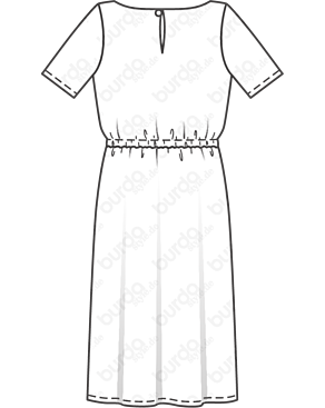 Robe en Viscose  n°119 | Burda Style 6/21