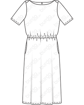 Robe en Viscose  n°119 | Burda Style 6/21