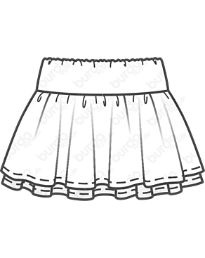 Jupe en Coton n°132 | Burda Style 6/21