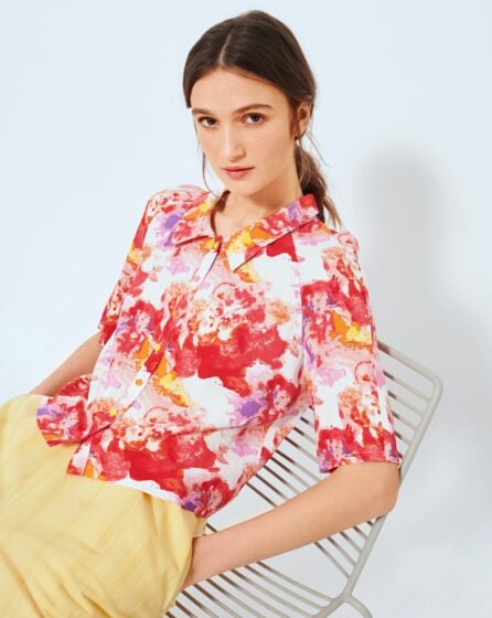 Blouse en Popeline n°3 | Burda Easy 4/2021