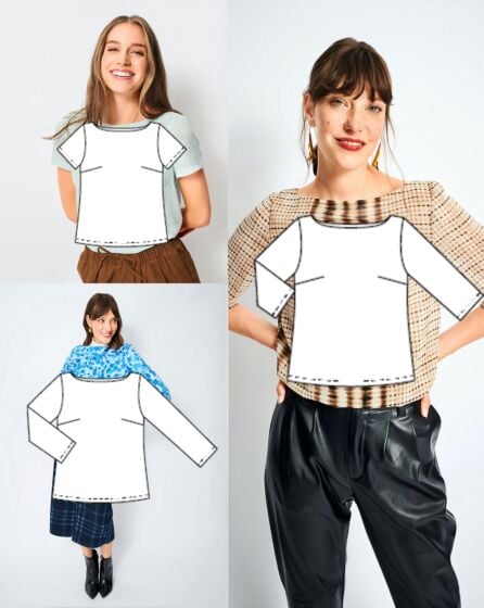 Top en Popeline n° 4 | Burda Easy n°6/2021