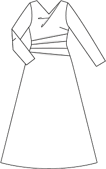 Robe de soirée en polyester n°111 | Burda Style 12/21