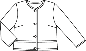 Veste en Jacquard n°102 | Burda Style 01/22