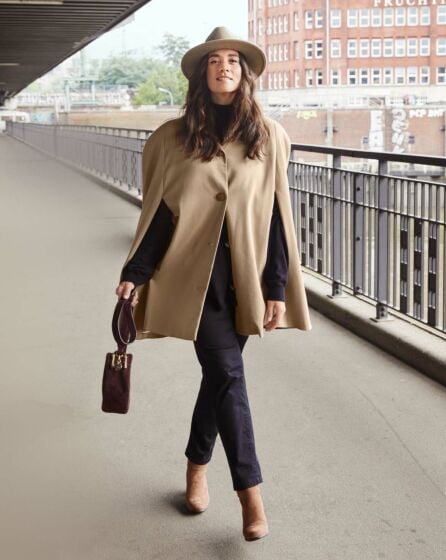 Cape en Twill , Cuir n°124 | Burda Style 01/22