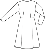 Robe croisée en Crêpe n°106 | Burda Style 03/22