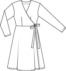Robe croisée en Crêpe n°106 | Burda Style 03/22