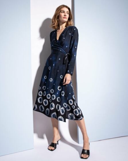 Robe croisée en Crêpe n°106 | Burda Style 03/22