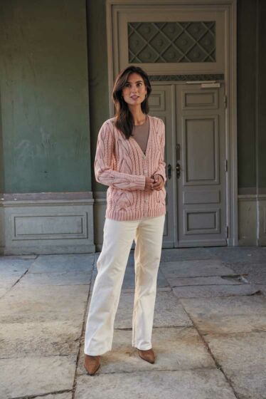 Gilet en torsades #32 | Burda Mailles n°14 - 2022