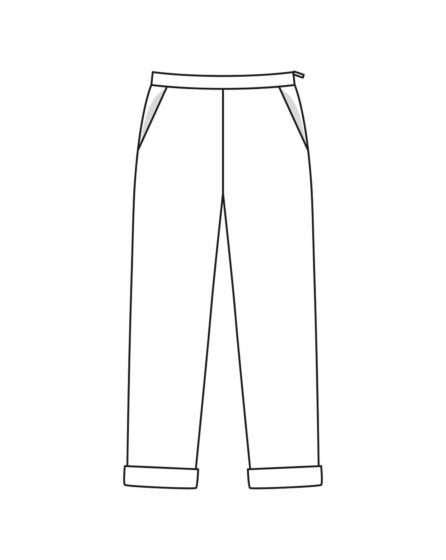 Pantalon en Polyester n°415 | Burda Style HS Curvy Printemps/Été/22