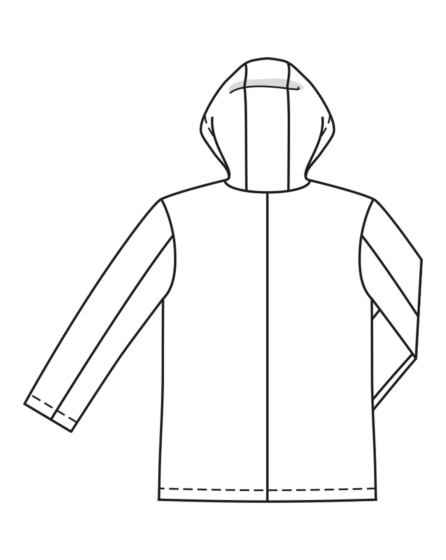 Veste à capuche en coton enduit n° 5 | Burda Easy n°2 Mar/Avr/2022