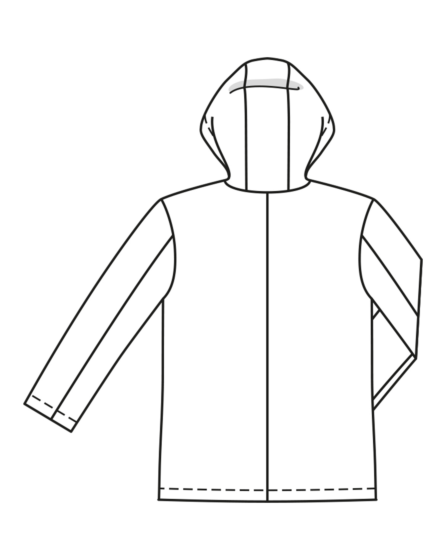 Veste à capuche en coton enduit n° 5 | Burda Easy n°2 Mar/Avr/2022