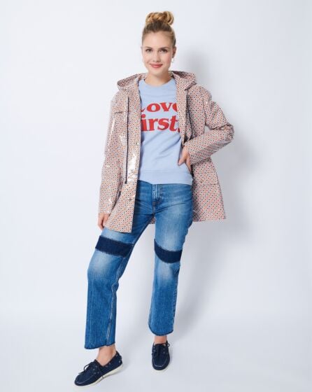 Veste à capuche en coton enduit n° 5 | Burda Easy n°2 Mar/Avr/2022