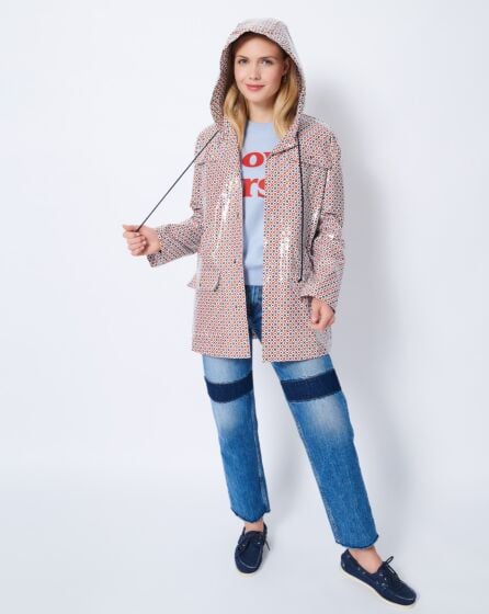 Veste à capuche en coton enduit n° 5 | Burda Easy n°2 Mar/Avr/2022