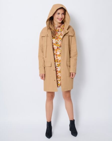 Veste à capuche en coton enduit n° 5 | Burda Easy n°2 Mar/Avr/2022
