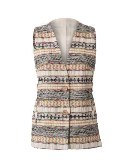 Gilet en jacquard n°101 | Burda Style 06/22