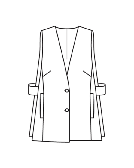 Gilet en jacquard n°101 | Burda Style 06/22
