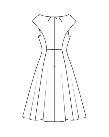 Robe en piqué de coton n°114 | Burda Style 06/22