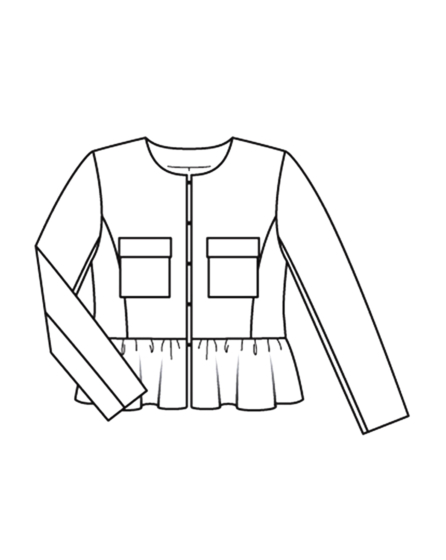 Veste en coton mélangé n°117 | Burda Style 06/22