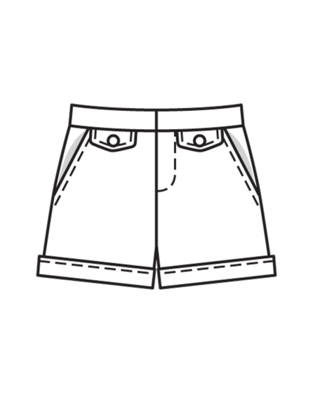 Short pour enfants en coton n°132 | Burda Style 06/22