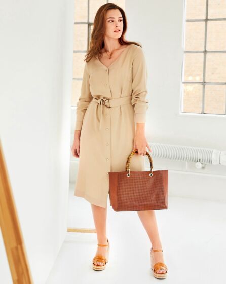 Robe en Lyocell/tencel n°408 | Burda Plus 01/21