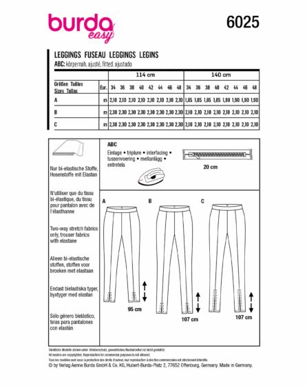 Leggings n°6025 Printemps / Été 2022