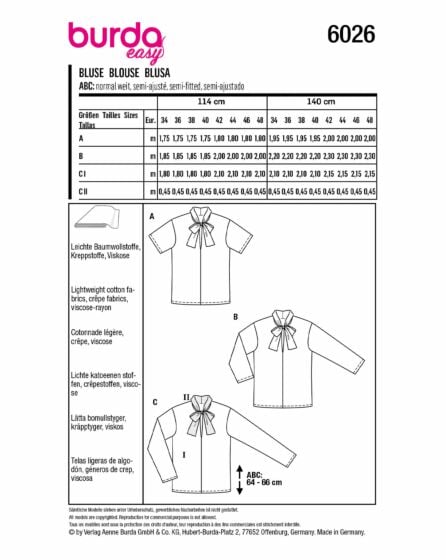 Blouse n°6026 Printemps / Été 2022