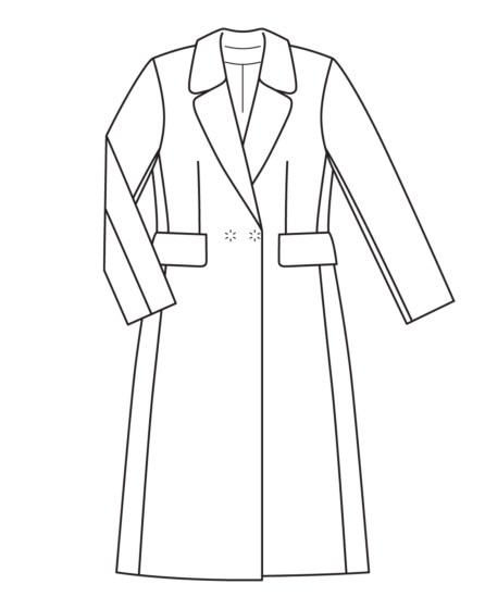 Manteau en Polyester n°106 | Burda Style 08/22