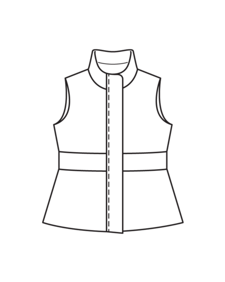 Gilet kids en tissu matelassé n°131 | Burda Style 10/22