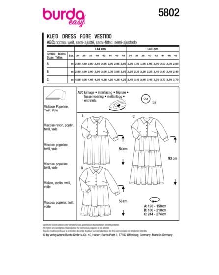 Robe n°5802 Printemps/Été 2024