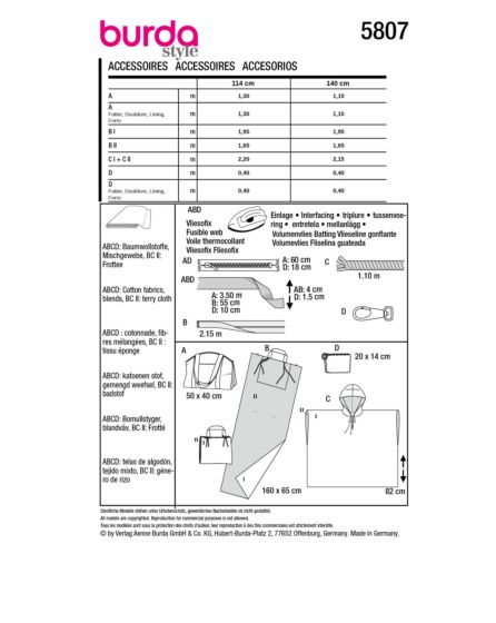 Accessoires de plage n°5807 Printemps/Été 2024