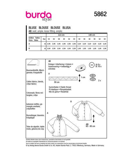 Blouse n°5862 Automne/Hiver 2023