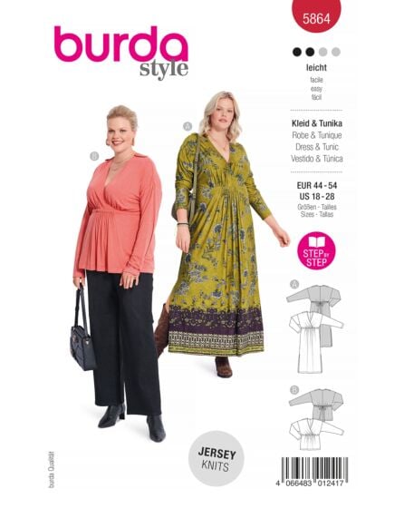 Robe & tunique n°5864 Automne/Hiver 2023