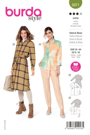 Robe chemisier & blouse n°5971 Automne/Hiver 2022