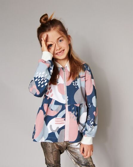 Gilet/veste en tissu pour sweatshirt n° 5 | Burda Easy Kids n°2/2022