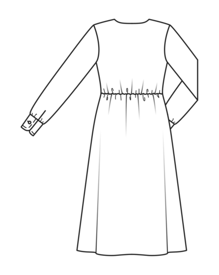 Robe en viscose imprimée n°122 | Burda Style 11/22