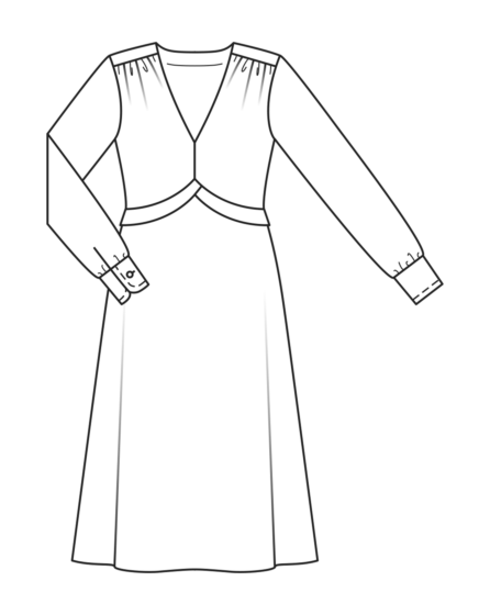 Robe en viscose imprimée n°122 | Burda Style 11/22