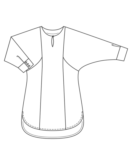Robe en crêpe n°124 | Burda Style 12/22