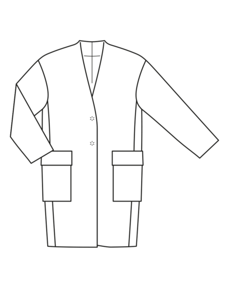 Manteau en lainage mélangé n°116 | Burda Style 01/23