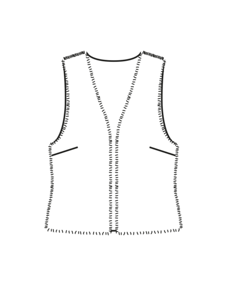 Gilet en fourrure synthétique n°120 | Burda Style 01/23