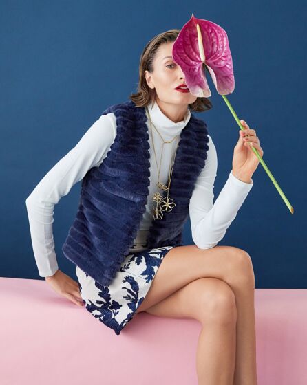 Gilet en fourrure synthétique n°120 | Burda Style 01/23