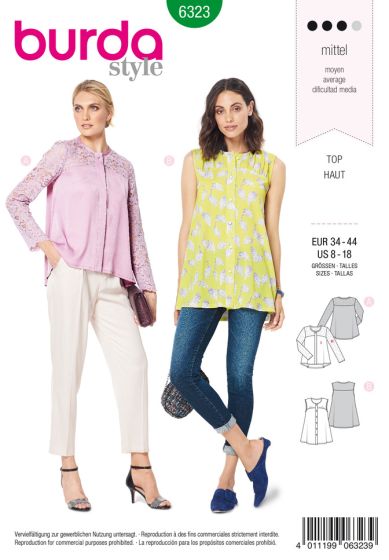 Blouse avec empiècement n°6323