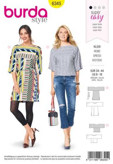T-shirt et robe à manches amples n°6345