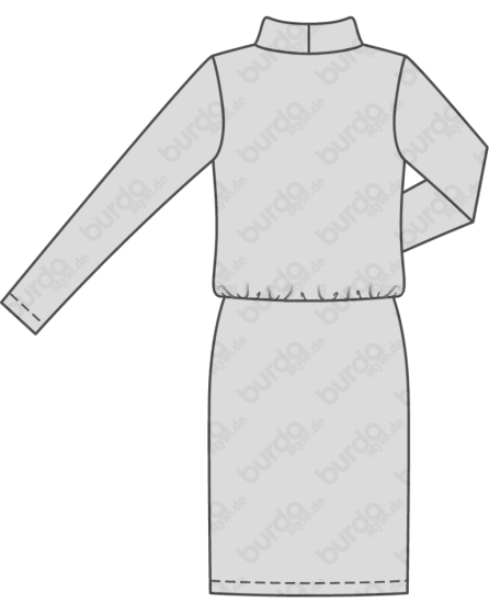 Robe jersey avec une jupe portefeuille n°6362