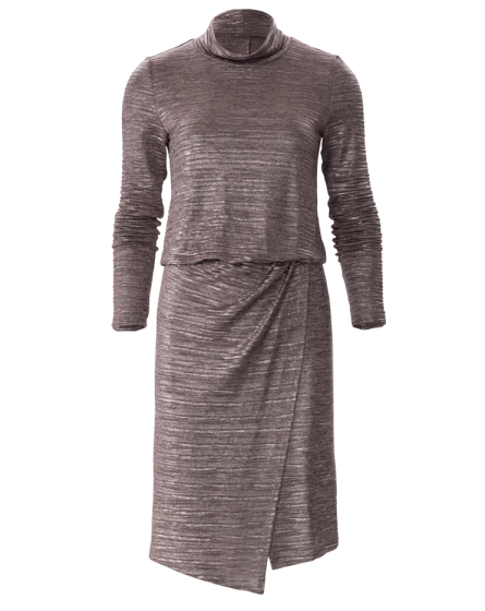Robe jersey avec une jupe portefeuille n°6362