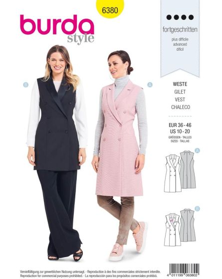 Gilet à revers n°6380