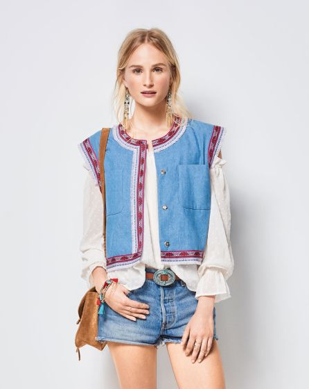 Gilet avec galon n°6407