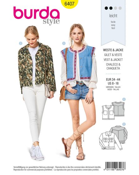 Gilet avec galon n°6407