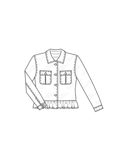 Gilet avec galon n°6407